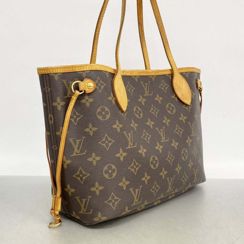 LOUIS VUITTON Brown Monogram Neverfull PM Tote Bag - Picture 2 of 12